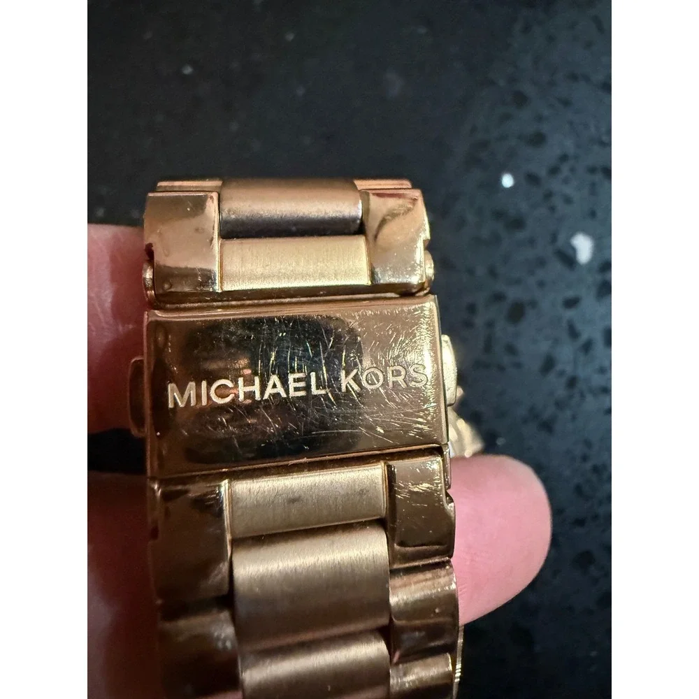 Michael Kors Bradshaw Rose Gold Chronograph Watch MK-5503 Stainless Steel Women